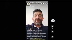 Aniversario CTU - Palabras Robin Bohórquez - Directivo CTU-USCTRAB