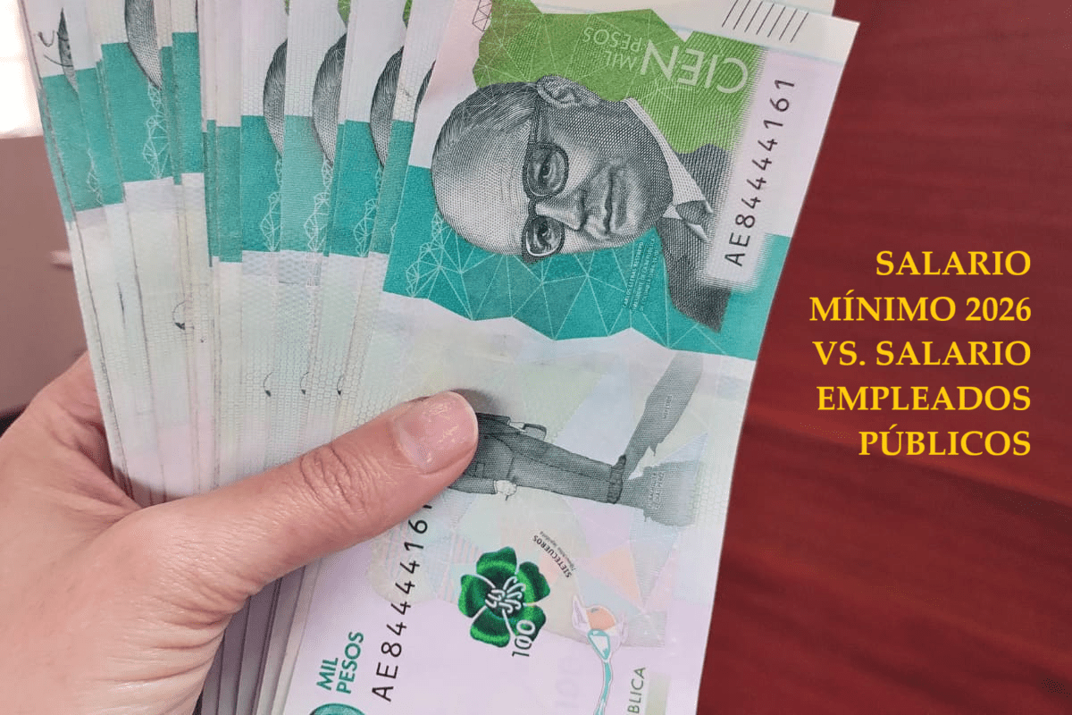 SALARIO MÍNIMO 2026 VS. SALARIO EMPLEADOS PÚBLICOS
