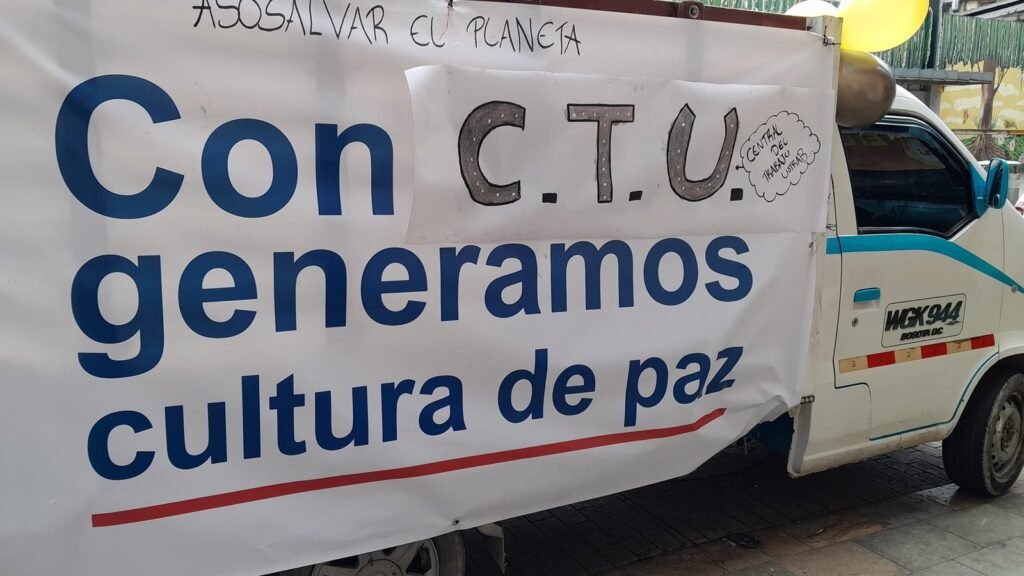 Trabajadores colombianos en la conmemoración del Día del Trabajo 2023