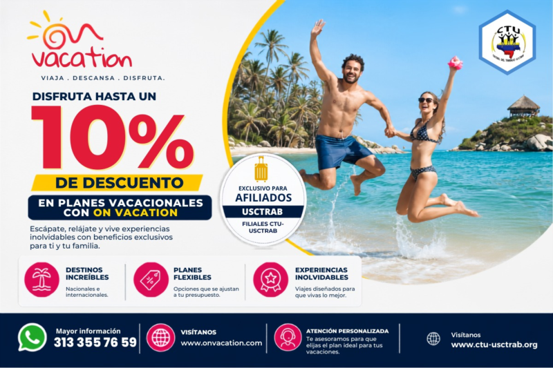 Convenio comercial con beneficios exclusivos para afiliados de CTU-USCTRAB