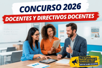 Concurso Docente 2026: 26.365 vacantes preliminares reportadas por la CNSC